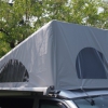 Calicap II for electric roof - Wine red with 3 windows with zip-open front 